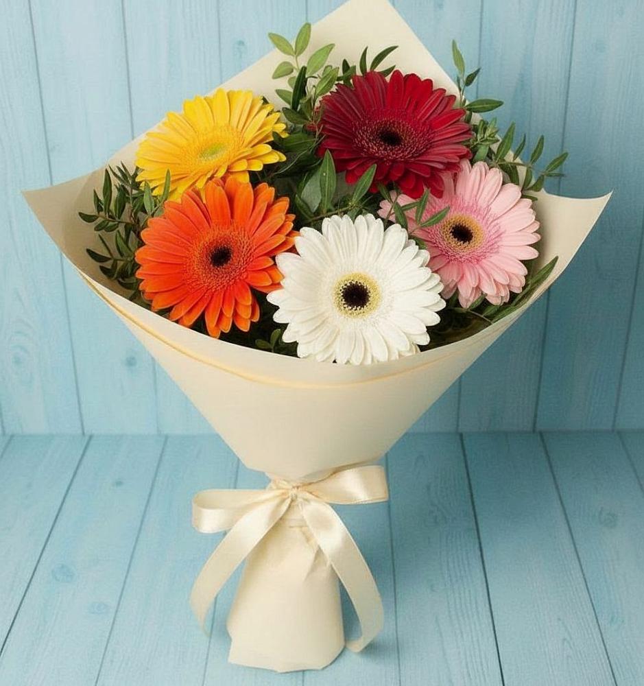 Букет цветов из: Герберы в Димитровграде