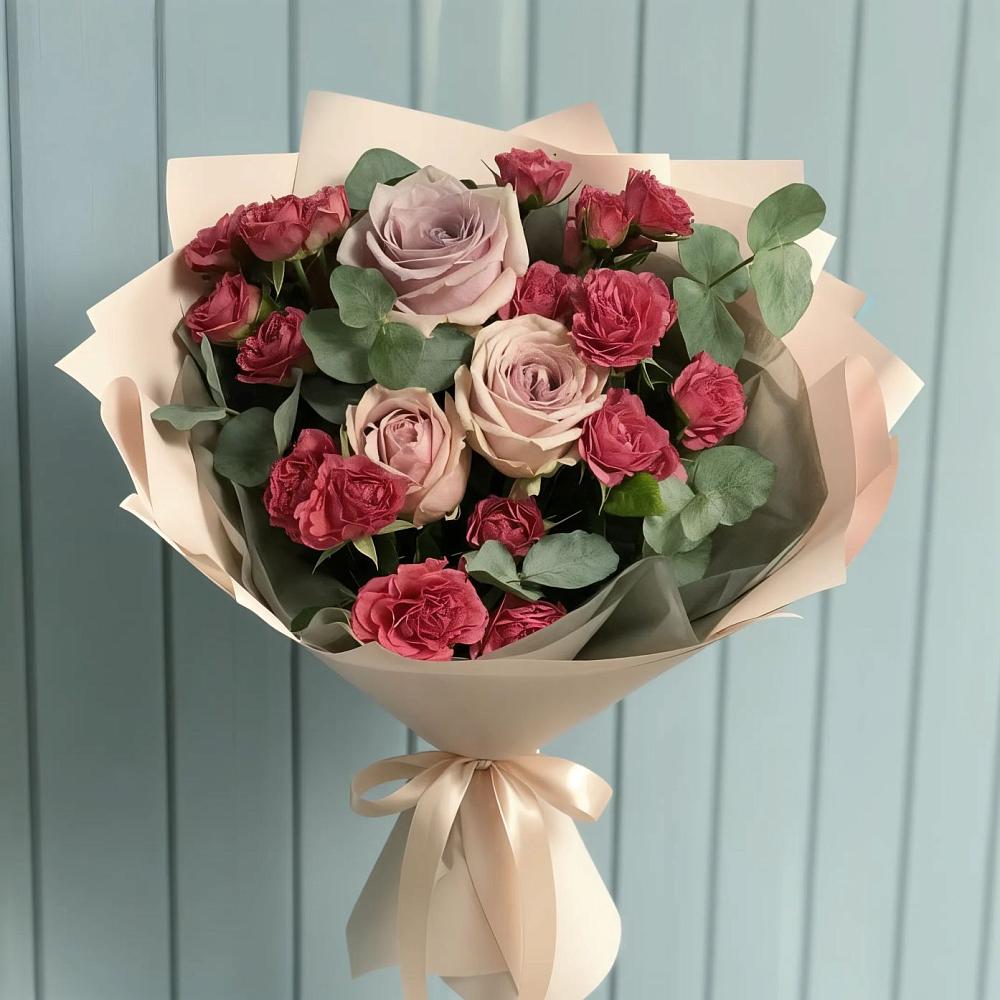 Букет цветов из: Гвоздики и Розы в Димитровграде