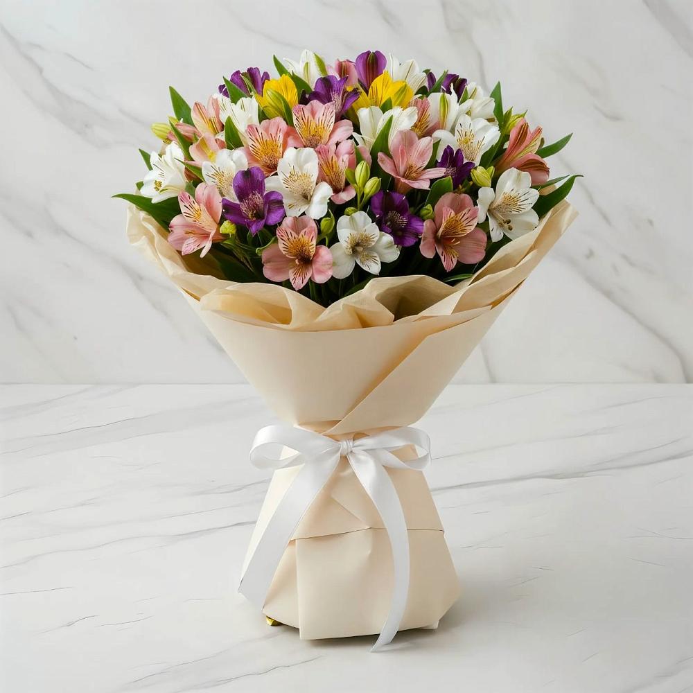 Букет цветов из: Альстромерии в Димитровграде