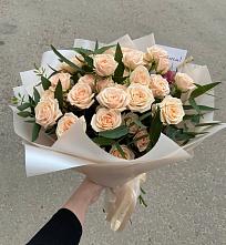 Букет Кремовые розы Латте в Димитровграде