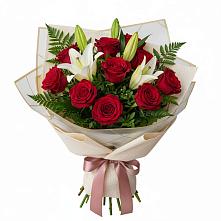 Букет цветов из:  Лилии и Розы в Димитровграде