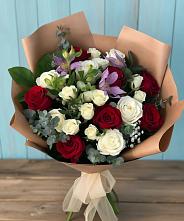 Букет цветов из:  Розы и Альстромерии в Димитровграде