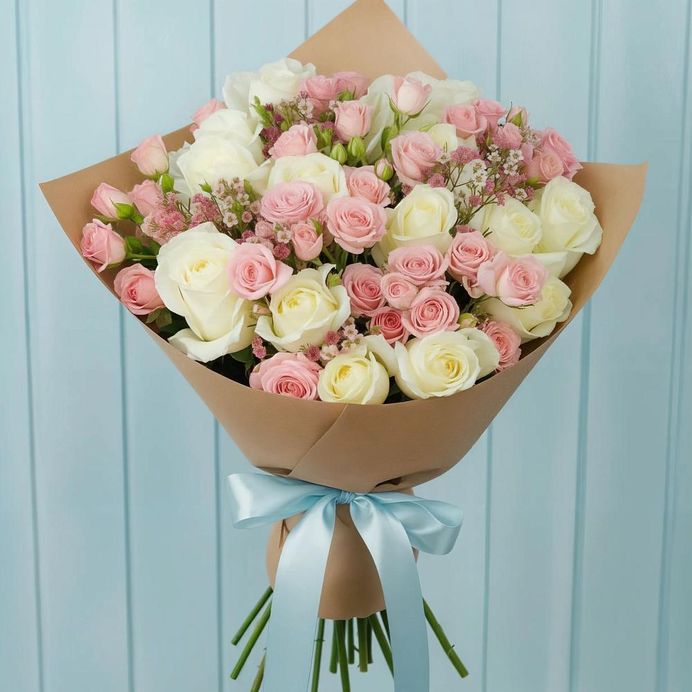 Букет цветов из: Розы в Димитровграде