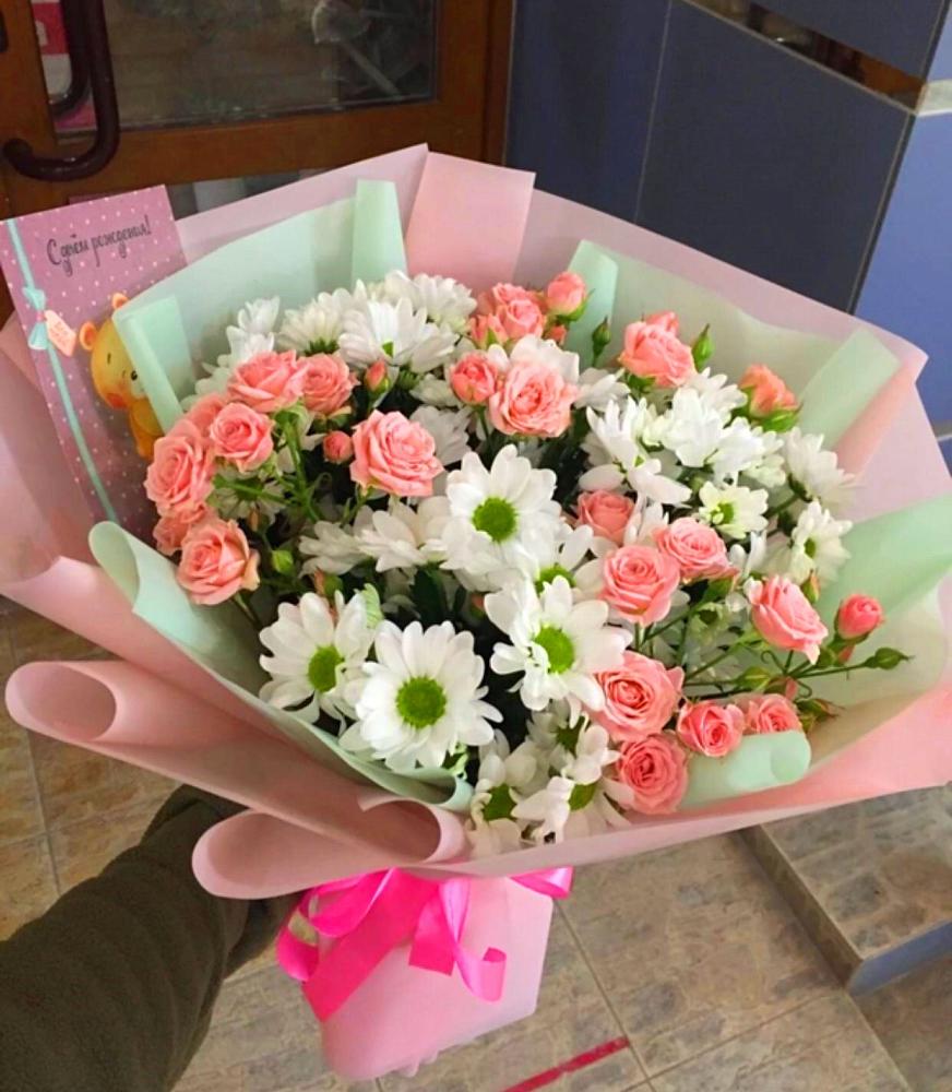 Букет цветов из: Розы и Хризантемы в Димитровграде