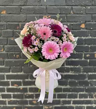 Букет цветов из:  Герберы и Хризантемы в Димитровграде