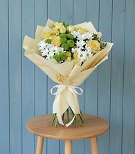 Букет цветов из:  Хризантемы и Розы в Димитровграде