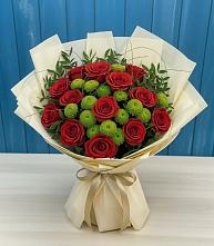 Букет цветов из:  Розы и Хризантемы в Димитровграде