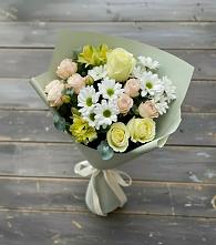 Букет цветов из:  Альстромерии, Розы и Хризантемы в Димитровграде