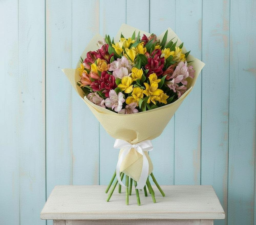 Букет цветов из: Альстромерии в Димитровграде