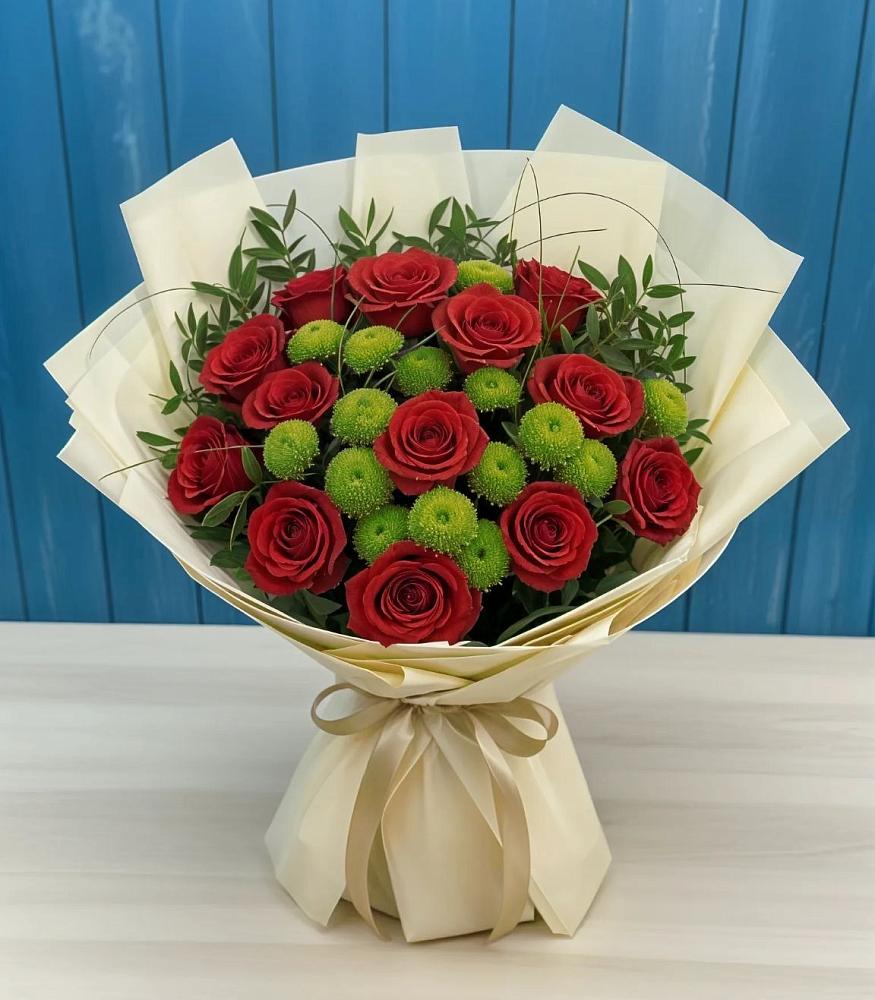 Букет цветов из: Розы и Хризантемы в Димитровграде