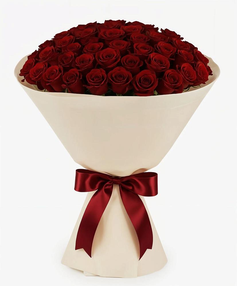 Букет 101 Бордовая роза Блэк Бакарра в Димитровграде