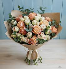 Букет цветов из:  Альстромерии и Розы в Димитровграде