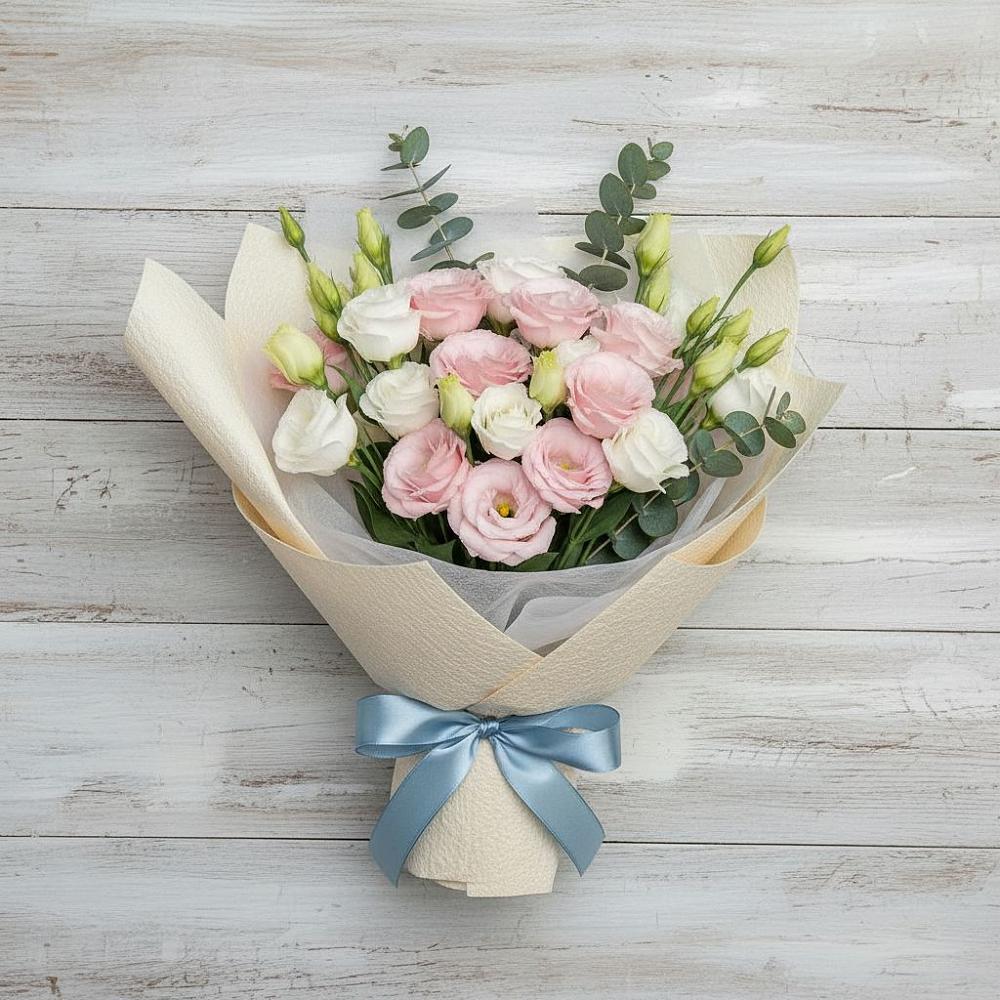 Букет цветов из: Лизиантусы в Димитровграде